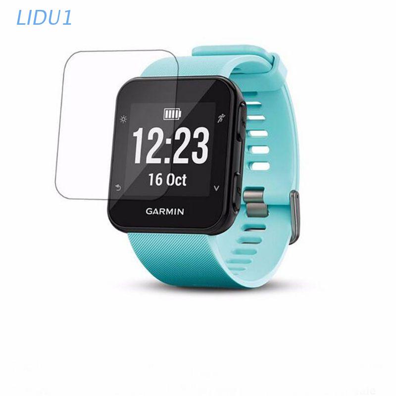 LIDU1  1xUltra HD Clear Tempered Glass Protective Film Guard For Garmin Forerunner 35 Fr35 Smart Watch Toughened Screen Protector Cover