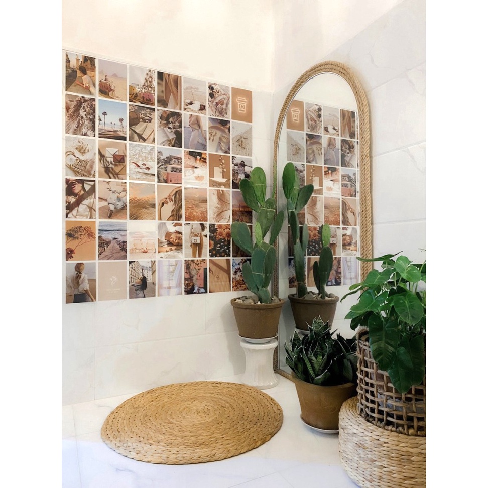 Ảnh trang trí phòng ngủ postcard decor vintage dán tường wall collage