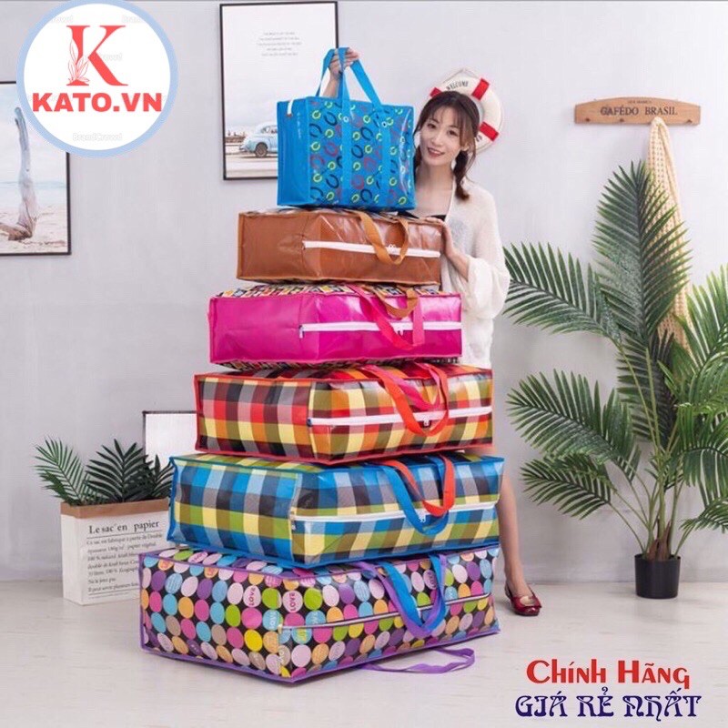 Túi bạt dứa siêu rẻ. Túi đựng đồ tiện dụng đựng chăn màn quần áo mọi kích thước siêu bền chống nước. ship HỎA TỐC