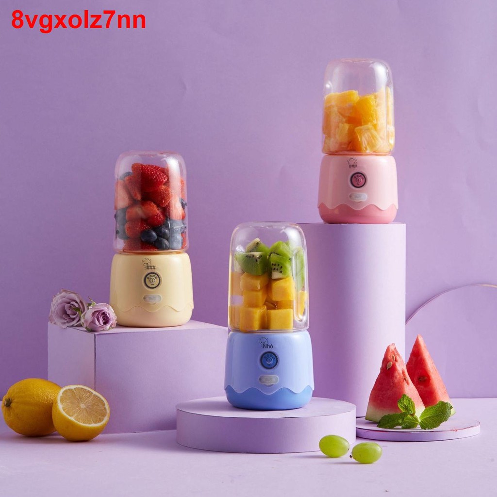 Little Bear Juice nhỏ Mini Máy ép trái cây gia dụng Sạc điện Nước Cup Sinh viên