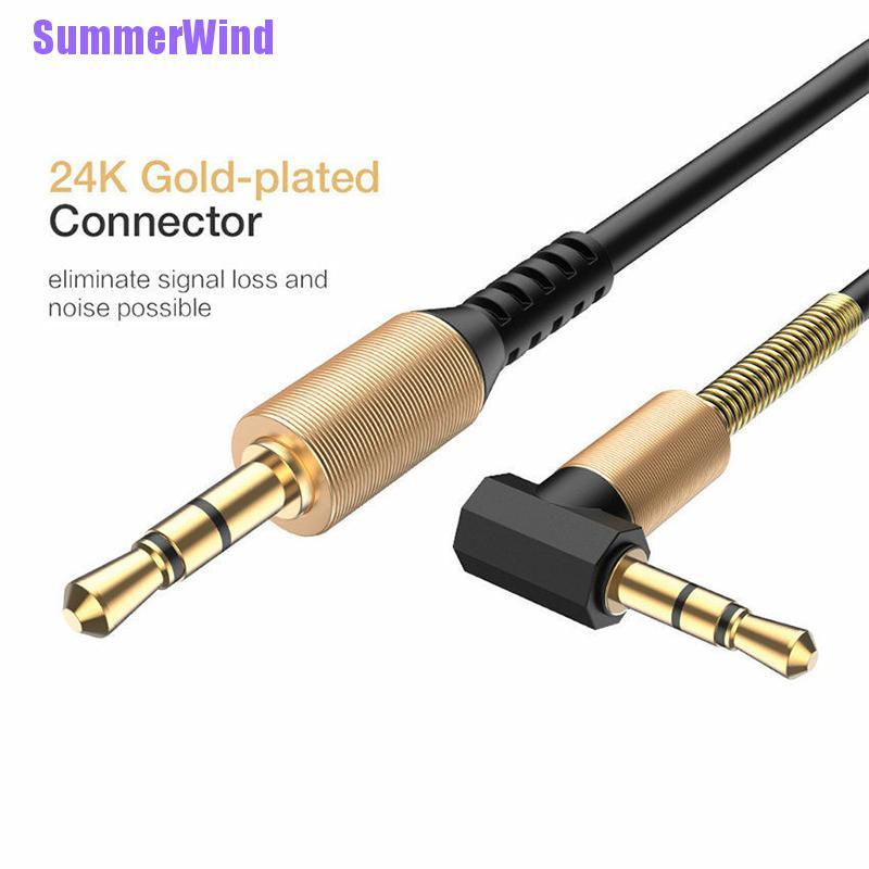 Dây Cáp Âm Thanh Hình Chữ L Đầu Cắm 3.5mm