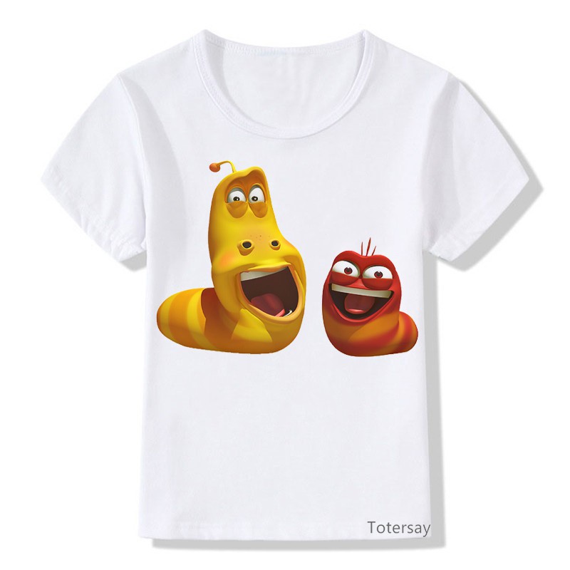 ÁO THUN Hoạt Hình LAVARA SÂU TINH NGHỊCH UNISEX  PHÔNG NAM NỮ GIA ĐÌNH CẶP ĐÔI CÓ SIZE TRẺ EM CHO BÉ TRAI GÁI AOMIVN