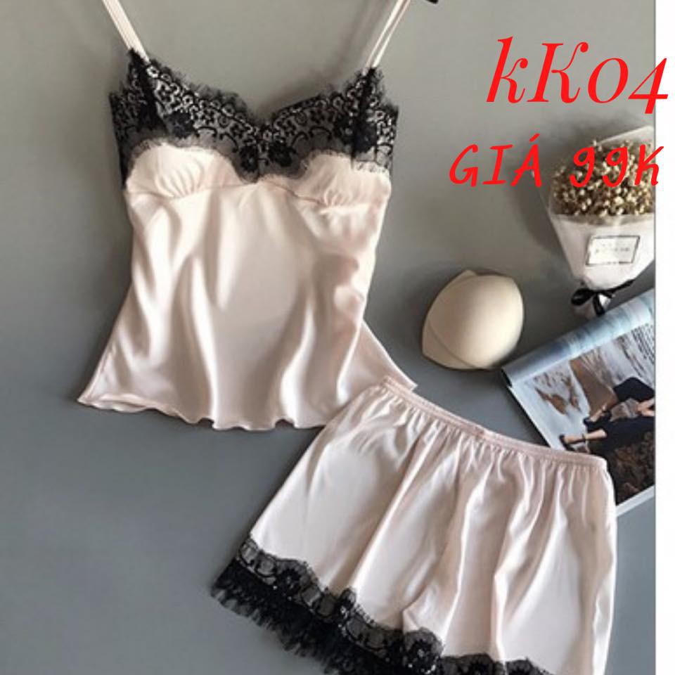 Đồ bộ nữ cộc tay bộ mặc nhà dễ thương thun mềm mại ( không kèm mút ngực) | BigBuy360 - bigbuy360.vn