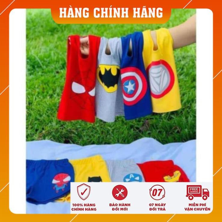 Bộ Ba Lỗ Siêu Nhân Cotton Thun Lạnh Mềm Mịn Mát Cho Bé Trai