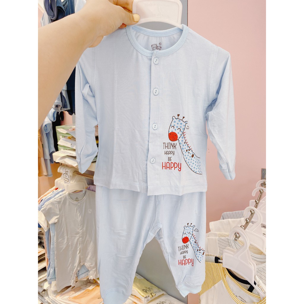 Bộ sơ sinh dài tay giá rẻ Catter bé trai, bé gái