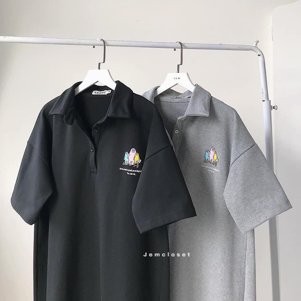 [ RẺ VÔ ĐỊCH] Đầm váy polo nữ ulzzang tay lỡ Đầm ngắn dáng suông Unisex cổ sơ mi khóa ngực [ Ảnh Thật] | BigBuy360 - bigbuy360.vn
