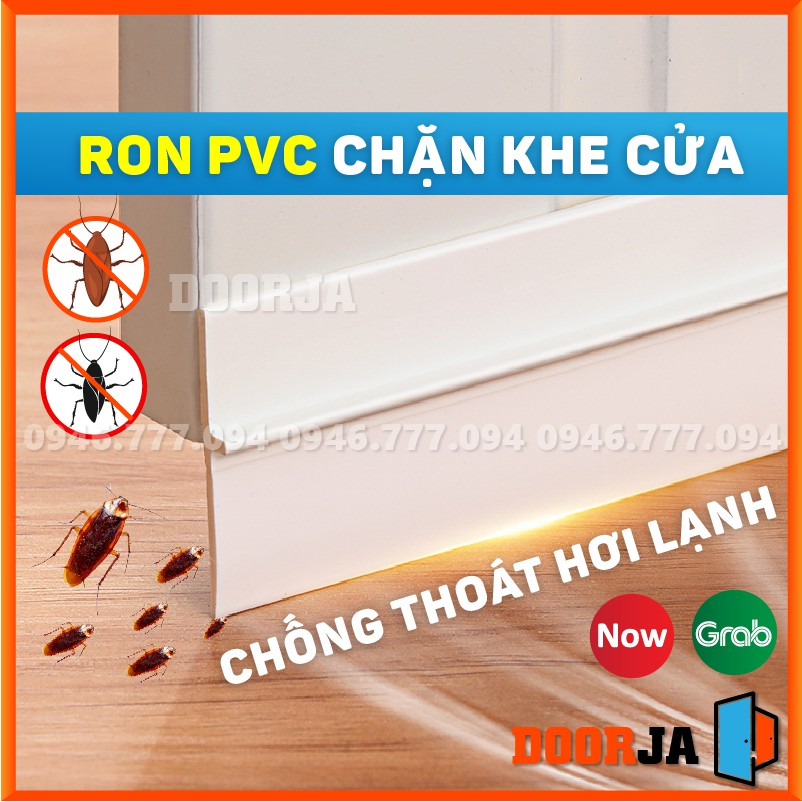 Thanh Chặn Khe Cửa PVC Dài 1 mét Chống Côn Trùng Cách Âm Giữ Nhiệt Điều Hòa Cao Cấp DOORJA