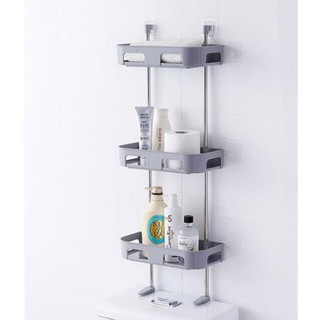 [s] Kệ nhà tắm 2 tầng, 3  tầng đặt trên toa lét, tiết kiệm không gian nhà tắm