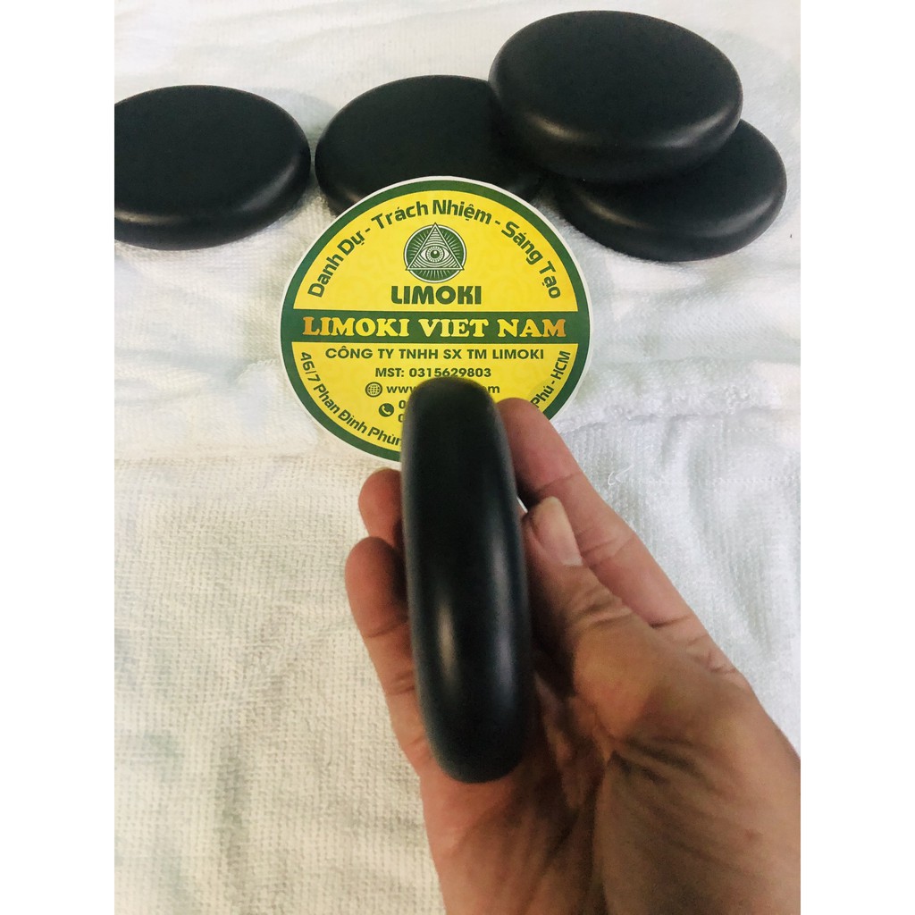 Bộ 6 Viên Đá Nóng Massage Ovan Trung 6x8x1.8cm