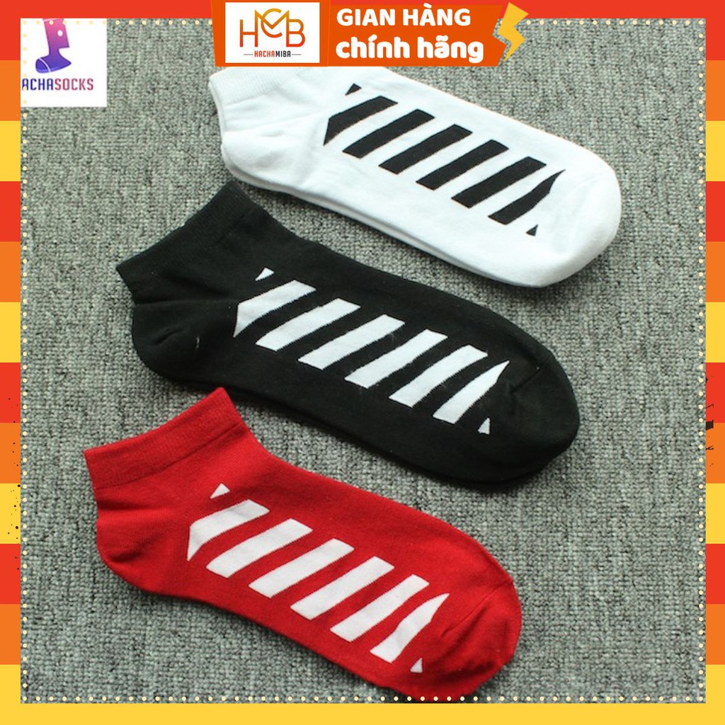 Vớ Tất Off White Lười Unisex Hàng Đẹp OW - Có Bao Và Móc Cực Đẹp