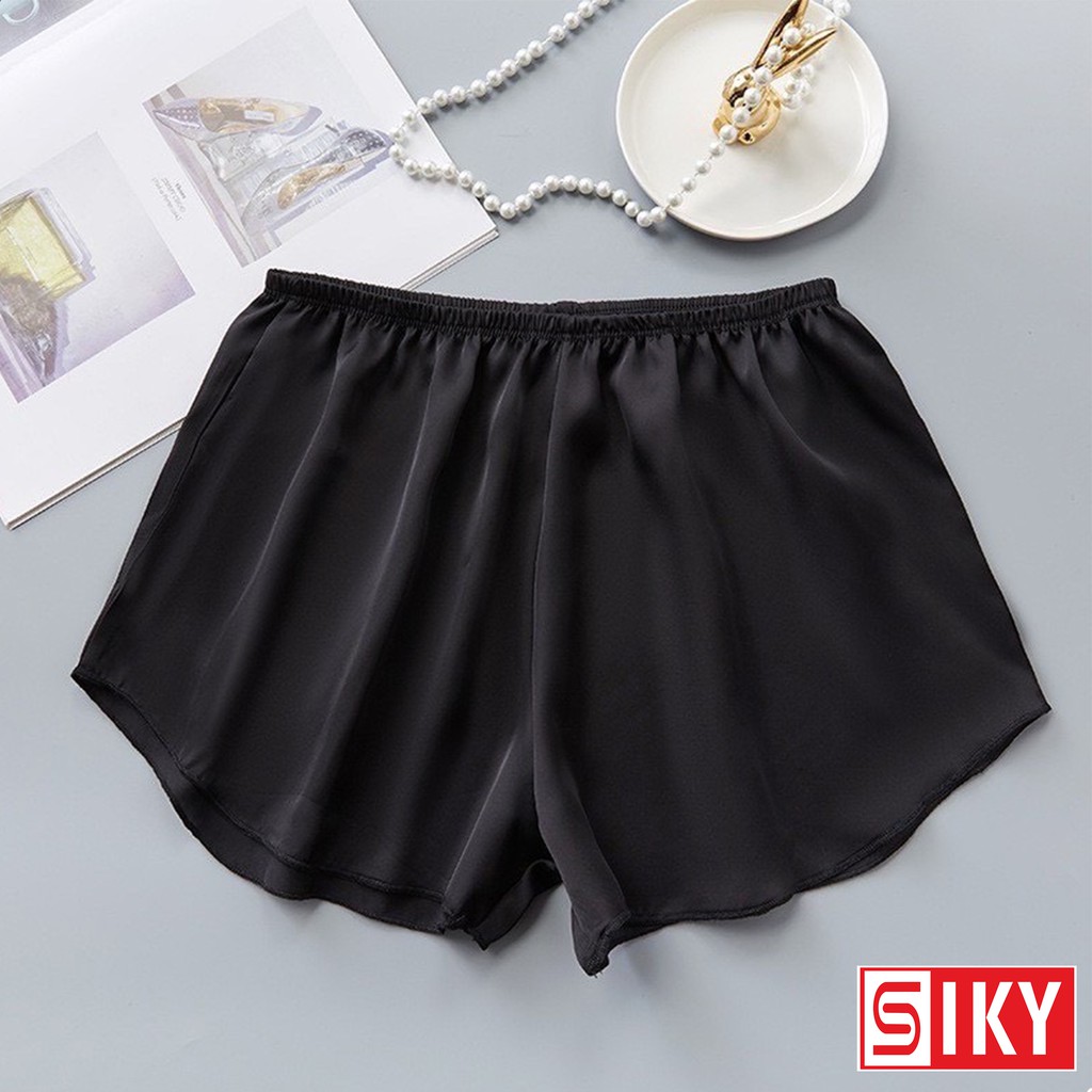 Quần ngủ nữ chất liệu lụa cao cấp - Siky HX02