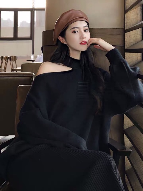 (HÀNG ORDER) Áo len lệch vai phong cách sexy trẻ trung - GNCM | BigBuy360 - bigbuy360.vn