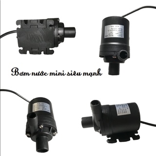 Bơm nước mini siêu mạnh, bơm nước không chổi than brushless siêu mạnh 12V, 24V, 800L/H