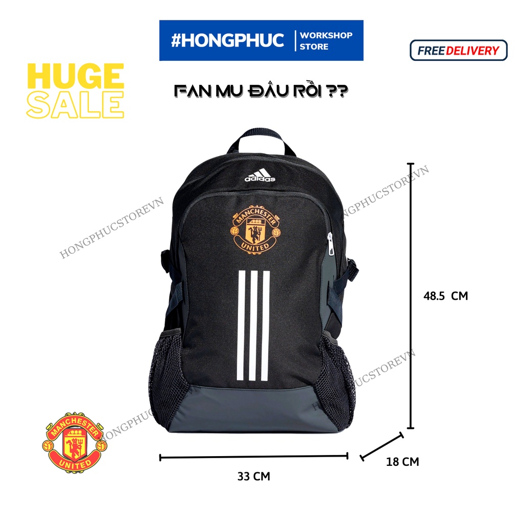 Balo adidas thể thao mẫu MANCHESTER UNITED cực chất [ HÀNG XUẤT XỊN]