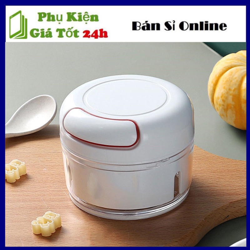 Dụng cụ xay tỏi ớt cầm tay đa năng, Máy xay tỏi KÉO TAY - Thế hệ mới