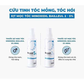 Xịt mọc tóc Minoxidil 5% nội địa Pháp