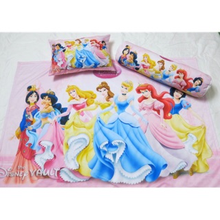 Combo gối nằm gối ôm (kèm ruột) và chăn Công chúa Disney cho bé 3-5 tuổi