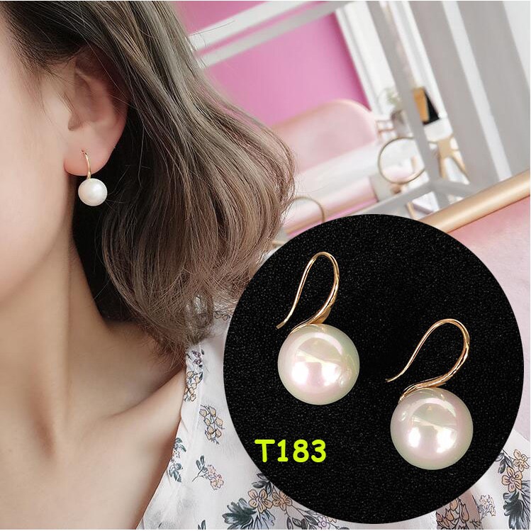 Bông Tai Nữ Ngọc, Khuyên ngọc đẹp T183 NaMoo Jewelry
