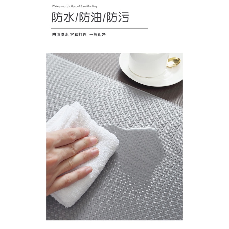 Thảm da pu lót sàn nhà bếp hai mặt 44x150cm