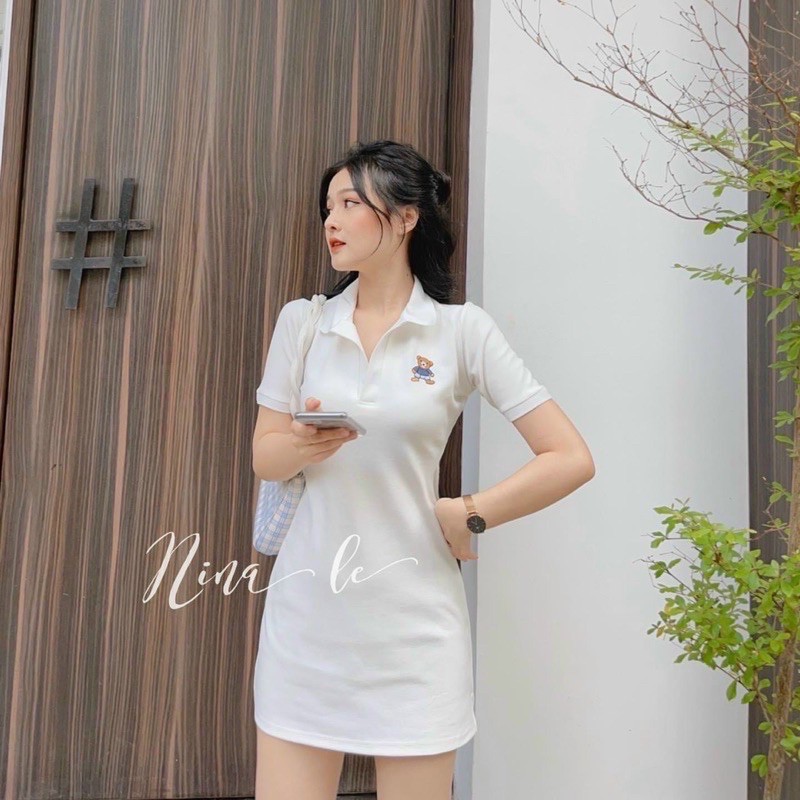 Đầm body nữ cổ trụ - đầm gấu - freesize dưới 53kg - carotshop | BigBuy360 - bigbuy360.vn