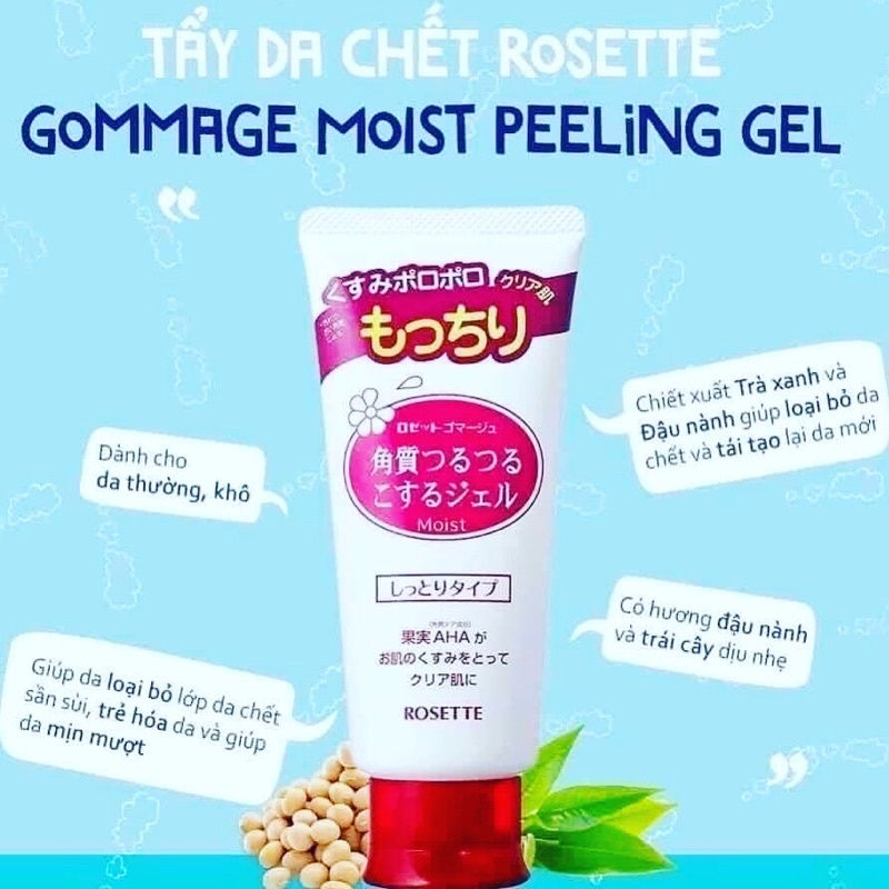 Tẩy da chết Rosette nhật bản