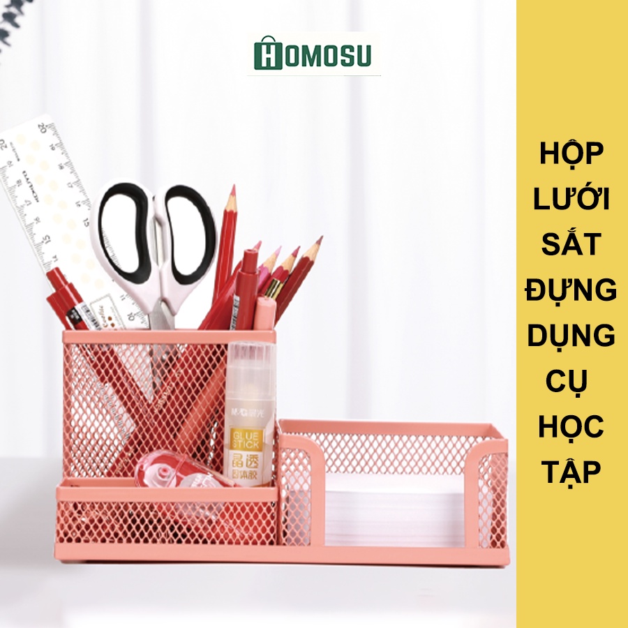 Hộp Sắt Đựng Bút, Dụng Cụ Học Tập, Đồ Trang Điểm Siêu Chắc Chắn P019