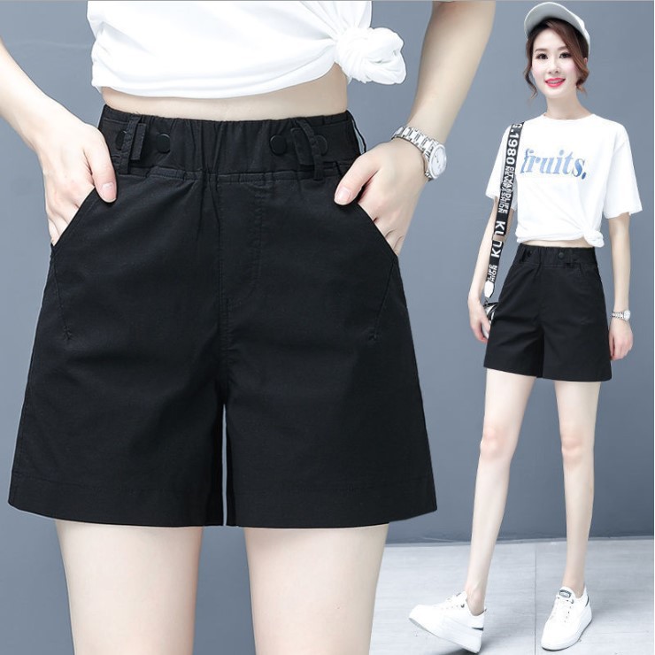 Quần short nữ,quần đùi nữ cạp chun chất kaki lên fom siêu xinh(40-68kg) QS11