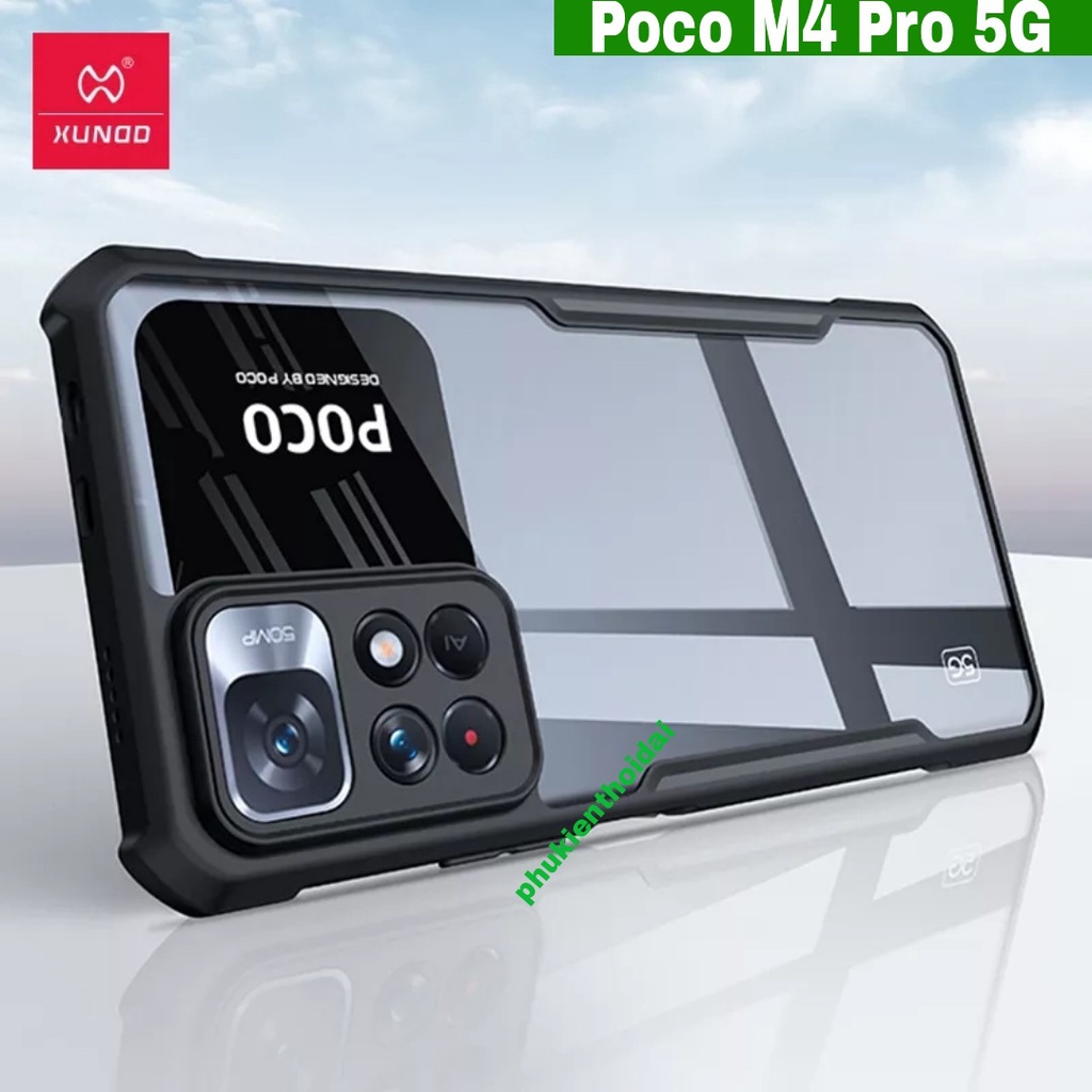 Ốp lưng Xiaomi Poco M3 Pro / Redmi Note 10 5G / Poco M4 Pro 5G hiệu Xundd lưng trong viền màu cao cấp
