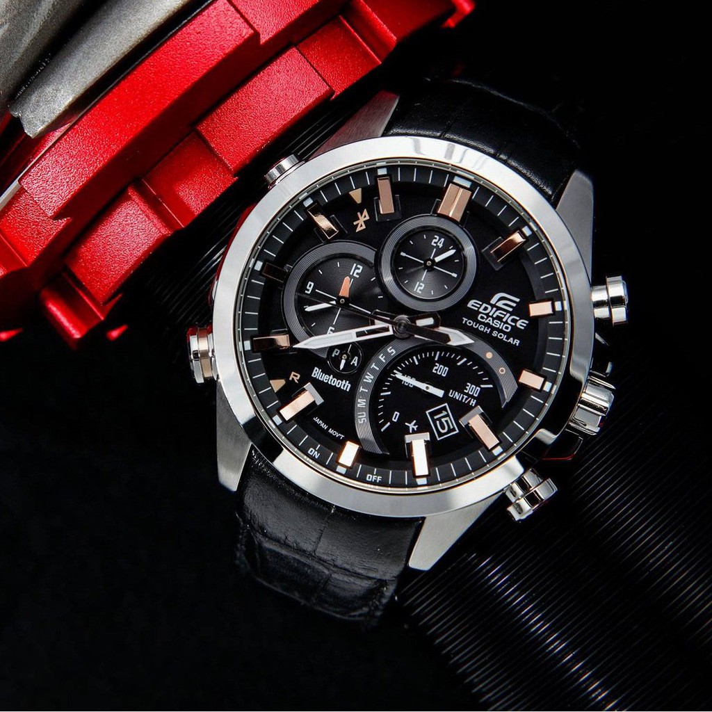 Đồng Hồ Nam Casio Chính Hãng Edifice EQB-500L-1A -Dây Da -Năng lượng mặt trời | BigBuy360 - bigbuy360.vn