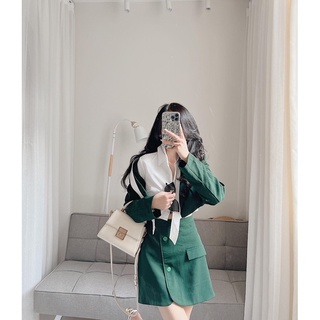 Set croptop blazer 3 chi tiết Samhyewear
