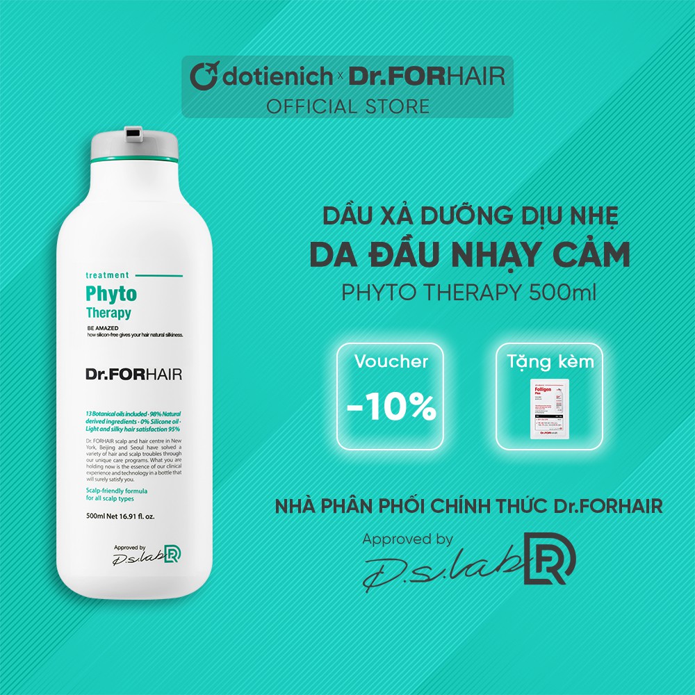 Dầu xả dưỡng tóc Dr.FORHAIR/Dr For Hair cho da đầu nhạy cảm Phyto Therapy Treament 500ml