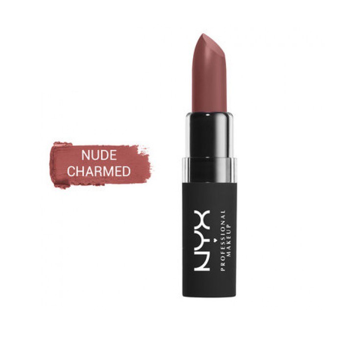 Son NYX Velvet Charmed Màu Hồng Nude Matte Lipstick