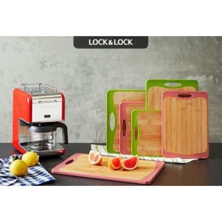 Thớt 2 mặt nhựa và gỗ Lock&lock CSC306
