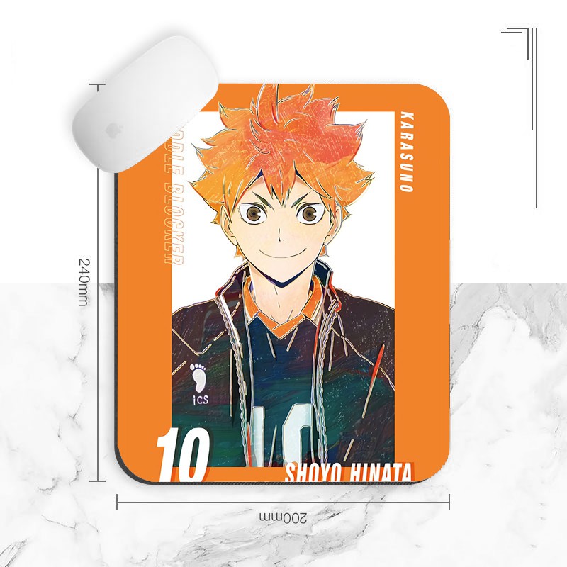 Miếng di chuột in hình nhân vật HAIKYUU! anime chibi VUA BÓNG CHUYỀN 12 MẪU miếng kê chuột miếng lót chuột