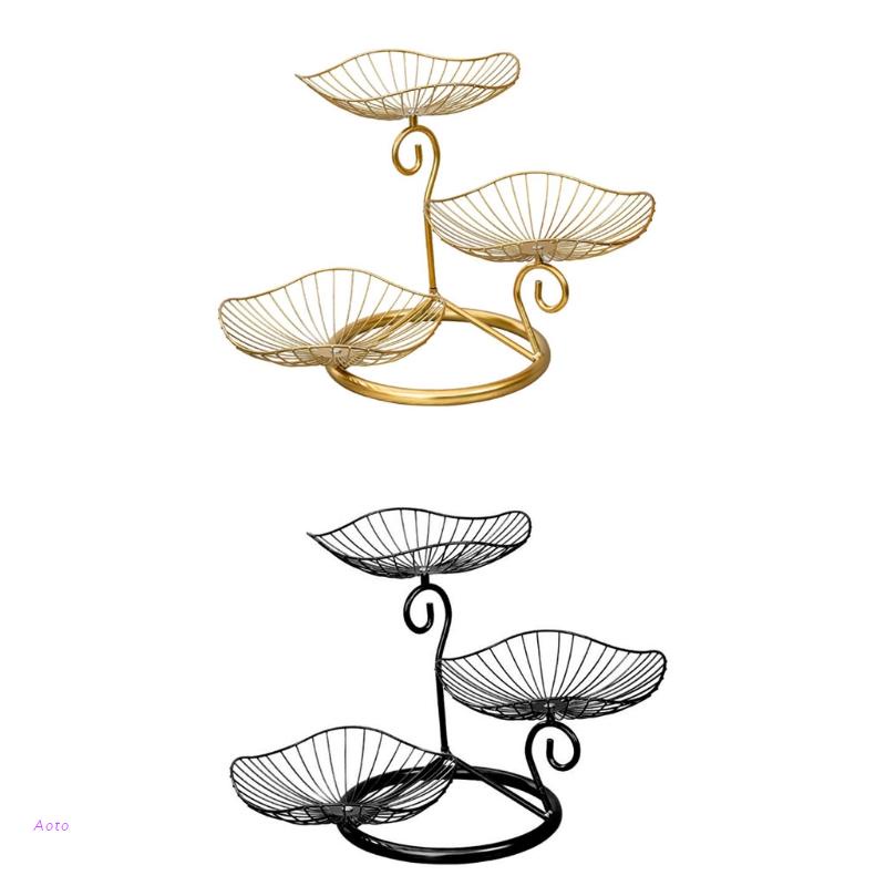 Khay Đựng Trái Cây Ba Tầng Tiện Lợi