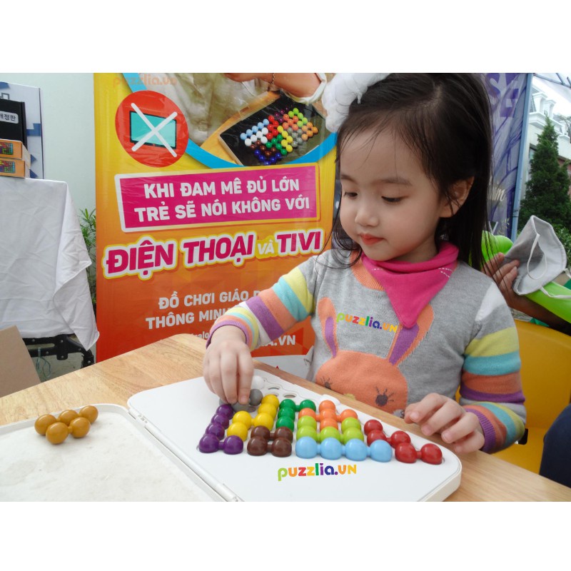 PUZZLIA ĐỒ CHƠI THÔNG MINH HÀN QUỐC PHÁT TRIỂN IQ - Bộ Hình Chữ Nhật 6*10 - Soleil home