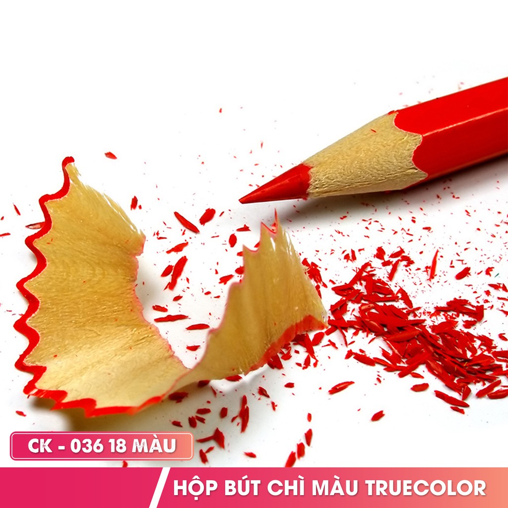 Hộp bút chì màu Truecolor CK-036 18 màu