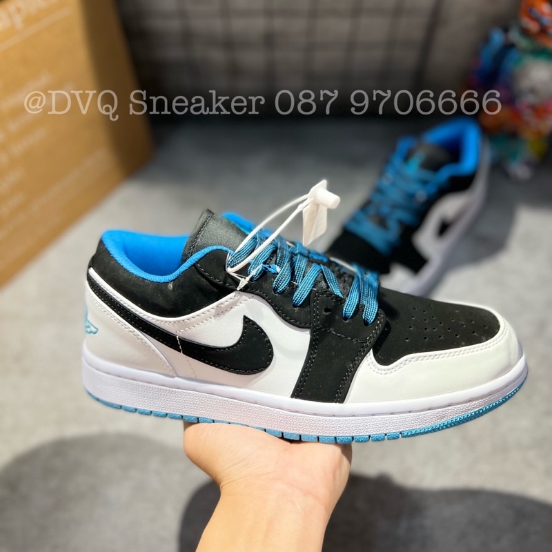 Giày Thể Thao Nam Nữ JD1 Low Xanh Đen Cổ Thấp DIAMOND Thời Trang Full Box Bill