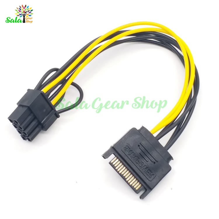 Cáp chuyển chân Sata ra 8Pin VGA
