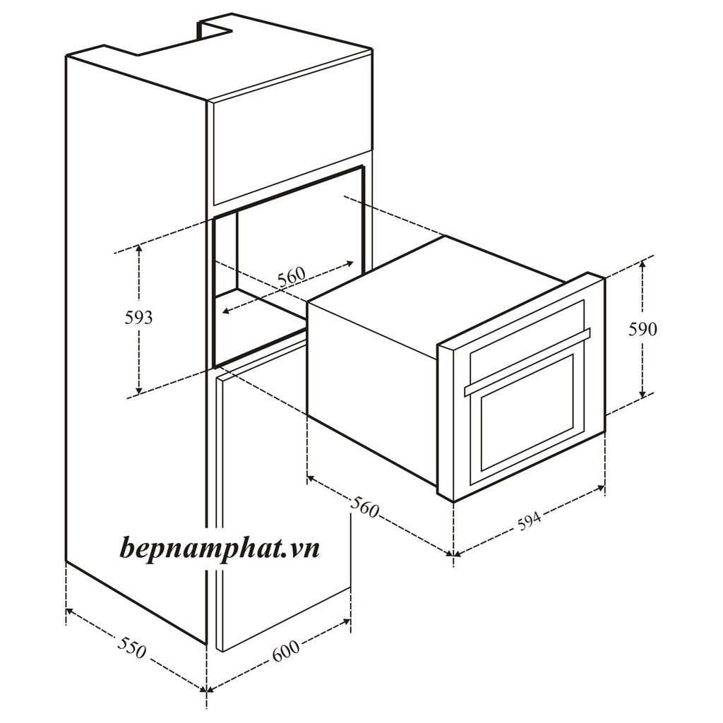 Lò nướng âm tủ Electrolux EOB2100OX nhập khẩu Ba Lan