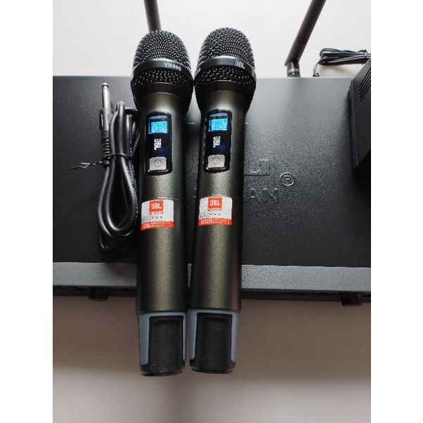 MICRO KHÔNG DÂY JBL VM800  ĐEN BÓNG  - Mic cảm ứng nhiệt tự ngắt và cảm biến gia tốc