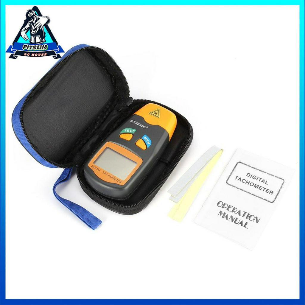 Máy đo tốc độ ảnh laser không tiếp xúc RPM DT2234C + LCD kỹ thuật số mini