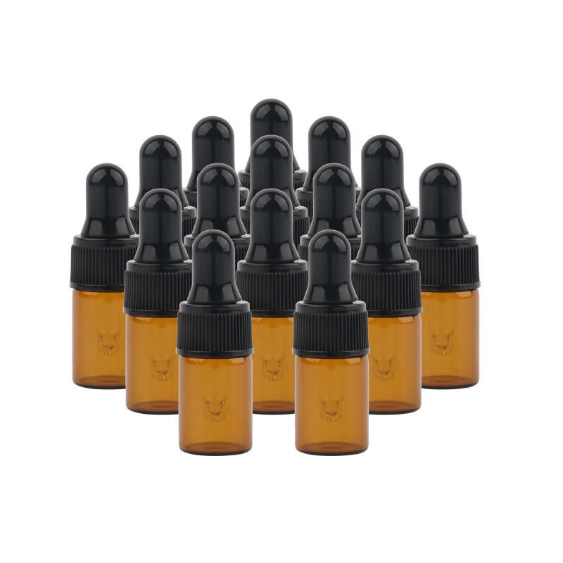 Set 15 Chai Thủy Tinh Rỗng Nhỏ Giọt Đựng Tinh Dầu