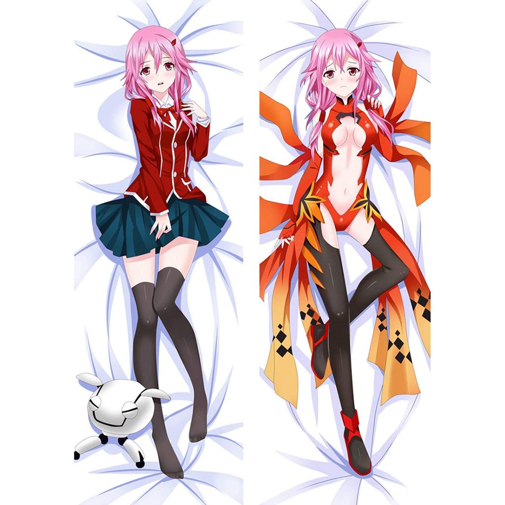 Gối ôm dài anime Guilty Crown Vương Miện Tội Lỗi có ruột bông 1mx40cm tặng 1 poster hoặc 1 huy hiệu