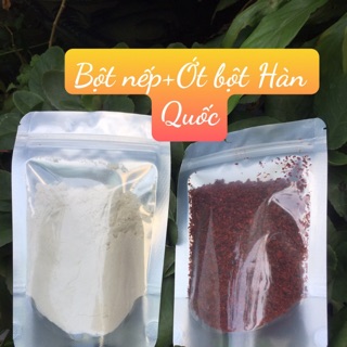 Combo Bột gạo nếp và Ớt bột làm kim chi chuẩn Hàn Quốc.