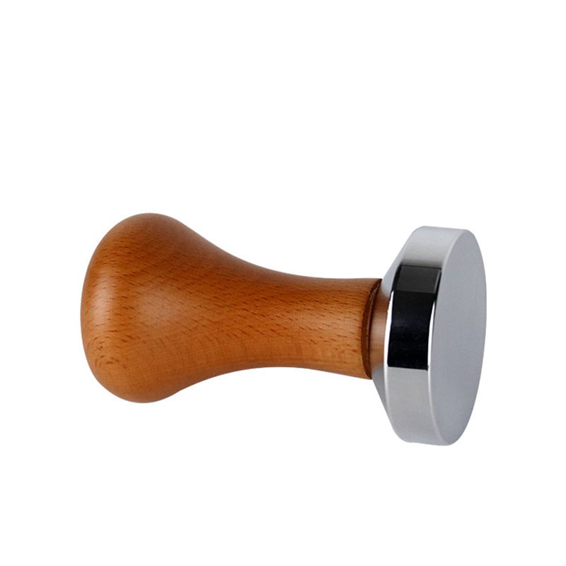 [ProsperityUs] Coffee Tamper Wooden Handle Barista Machine Grinder 51mm for Espresso Hammer