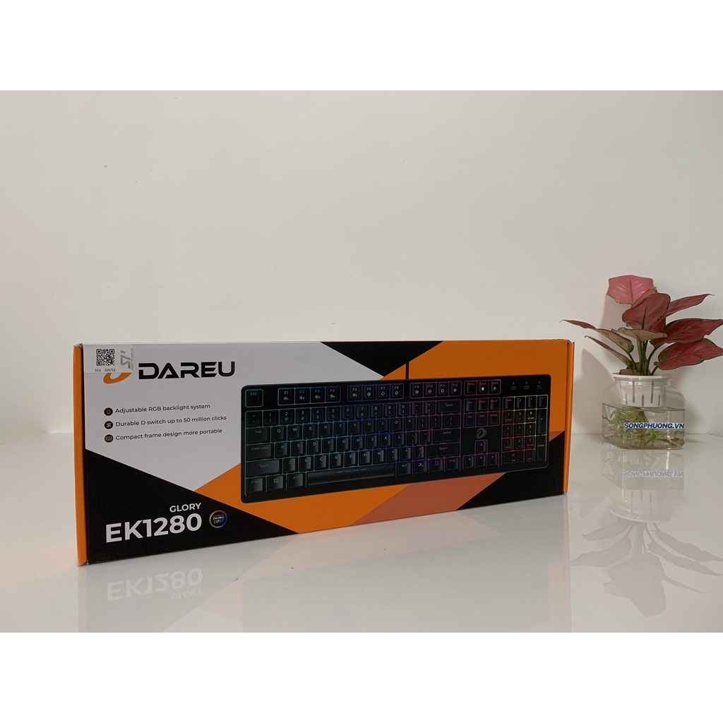 Bàn phím cơ Gaming DAREU EK1280 RGB – Blue Switch