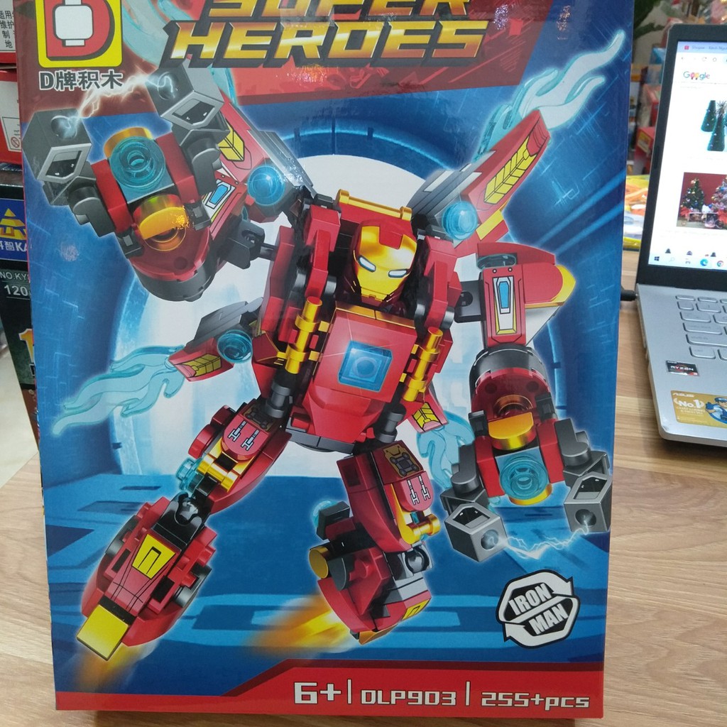 Lắp ráp xếp hình lego Iron Man DLP 903(4 mẫu quý khách chat chọn mẫu)