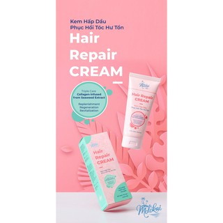 KEM HẤP DẦU PHỤC HỒI TÓC HƯ TỔN MOLOKAI -200G