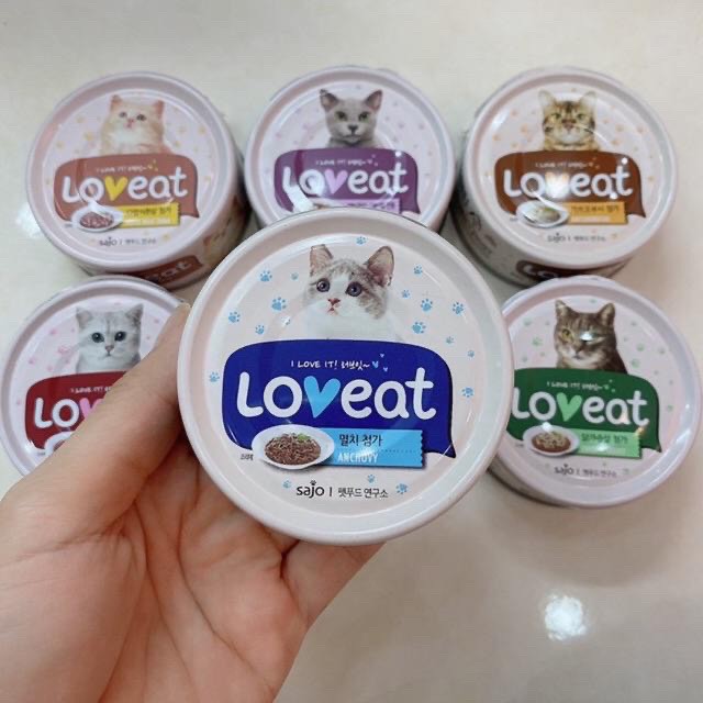 Pate cho mèo Hàn Quốc Loveat lon 90g